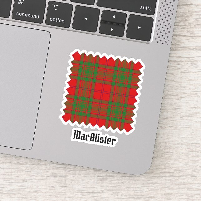 Sticker Clan MacAlister de Glenbarr Tartan (Détail)