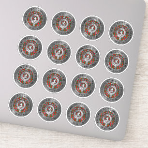 Sticker Clan MacDuff Crest & Tartan Knot