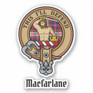Sticker Clan MacFarlane Crest sur le tatan de robe
