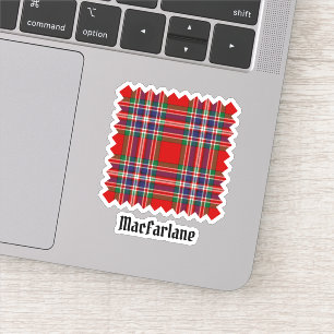 Sticker Clan MacFarlane Red Tartan
