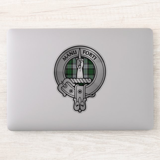 Sticker Clan MacKay Crest & Dress Tartan (Ordinateur)