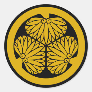 Sticker Clan Tokugawa Crest (Kamon) Classic Round