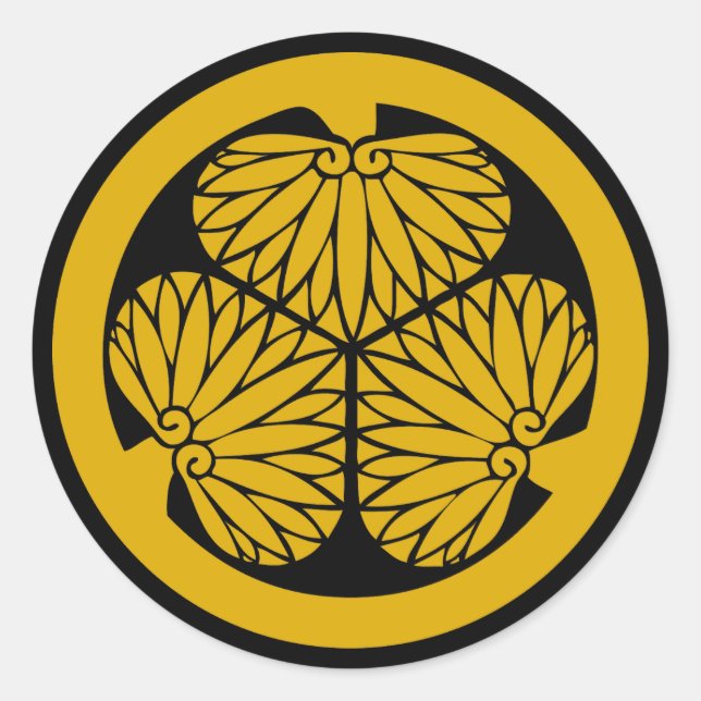 Sticker Clan Tokugawa Crest (Kamon) Classic Round (Devant)