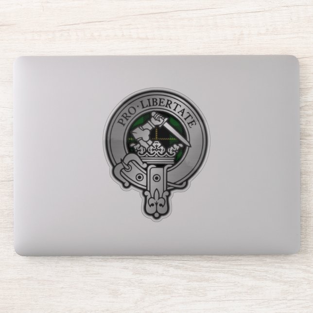 Sticker Clan Wallace Crest & Hunter Tartan (Ordinateur)