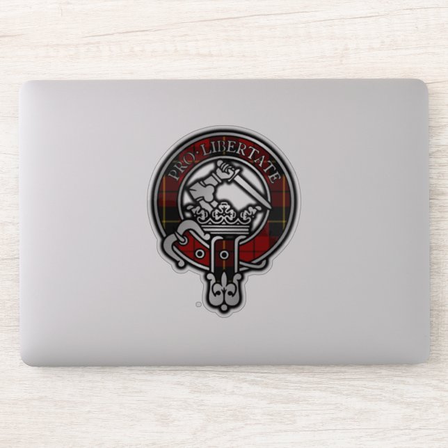 Sticker Clan Wallace Tartan Crest (Ordinateur)