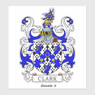 Sticker Clark Family Crest