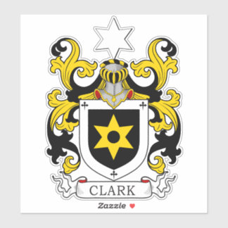 Sticker Clark Family Crest