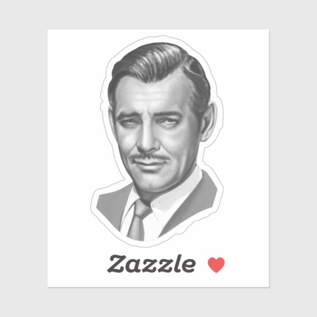 Sticker Clark Gable (Feuille)