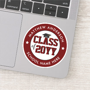 Sticker Classe de 2024 Graduation Bourgogne Graduate