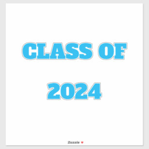 Sticker Classe De 2024 Personnalisé Année Garçons Filles C