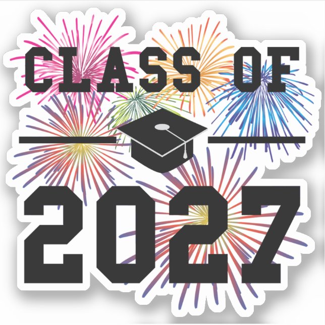 Sticker Classe de 2027 année senior (Devant)