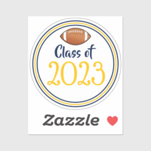 Sticker Classe de football de la Marine et de l'Or Année