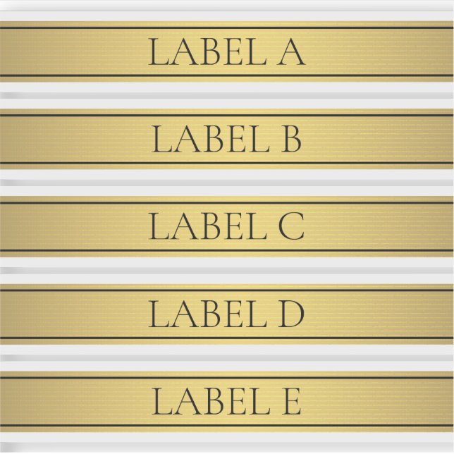 Sticker Classé Faux Gold Stripe (Devant)