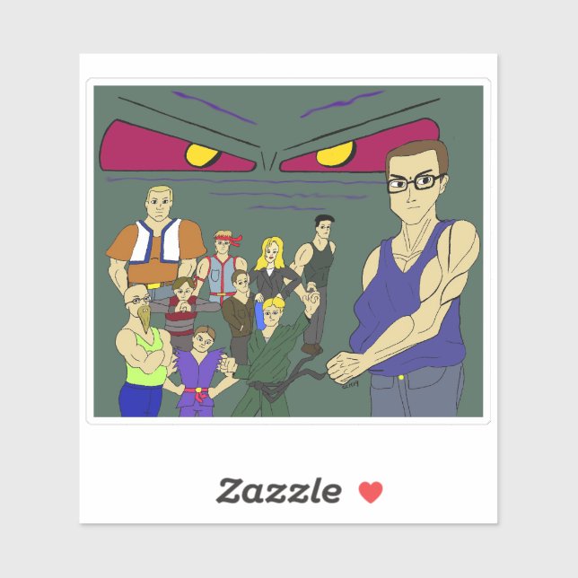 Sticker classe inspiration anime (Feuille)