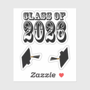 Sticker Classe Ouest de 2026 Graduation