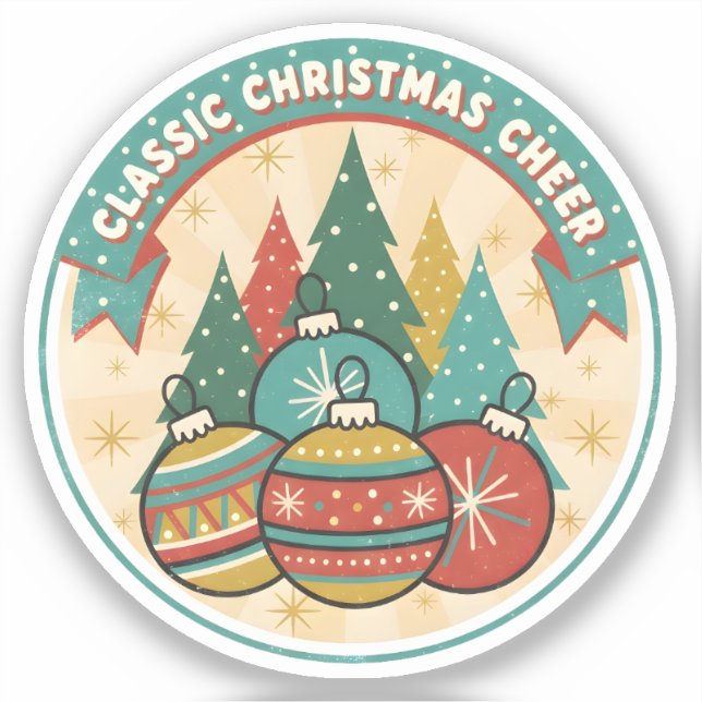 Sticker Classic Christmas Cheer (Recto)