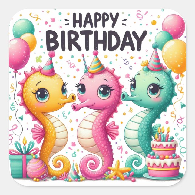 Sticker Classic Round Gold pour anniversaire heure (Devant)