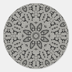 Sticker classique à ronds gris