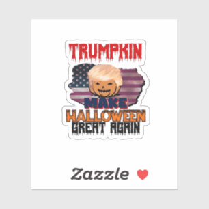 Sticker Classique d'Halloween de Trumpkin
