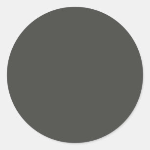 Sticker classique gris foncé rond