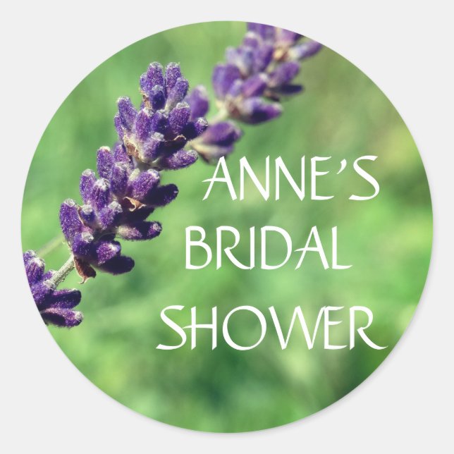 Sticker classique Lavender Photo (Devant)