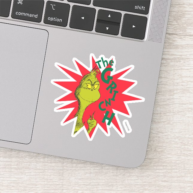 Sticker Classique Le Grinch | Red Starburst (Détail)