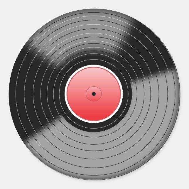 Sticker classique vinyle LP (Devant)