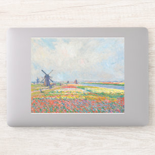 Sticker Claude Monet - Champs de tulipe près de La Haye