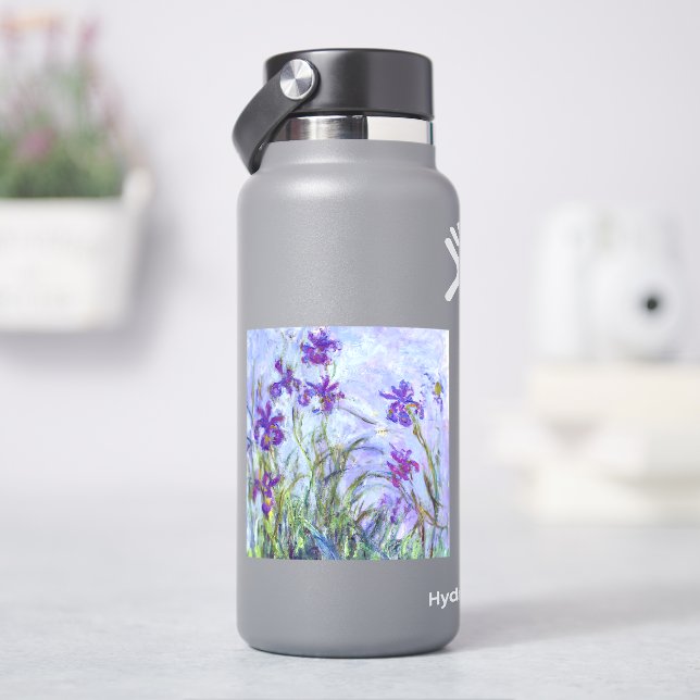Sticker Claude Monet - Lilac Irises / Iris Mauves (HydroFlask)