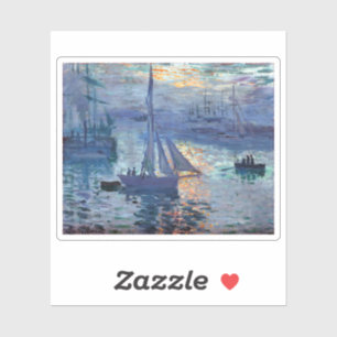 Sticker Claude Monet Sunrise - Marine