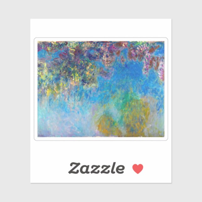 Sticker Claude Monet Wisteria (Feuille)