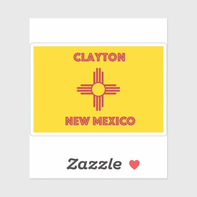 Sticker Clayton NM (Feuille)