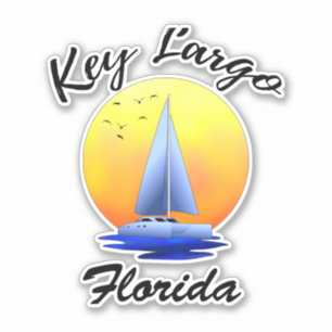 Sticker Clé Largo Florida Keys voile