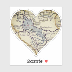 Sticker Clear Lake Californie