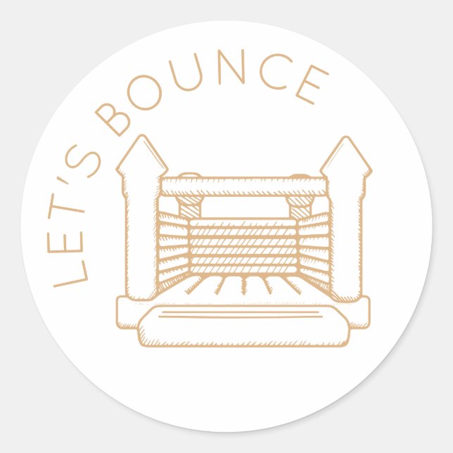 Sticker Clementine Bounce House "Let's Bounce" (Devant)