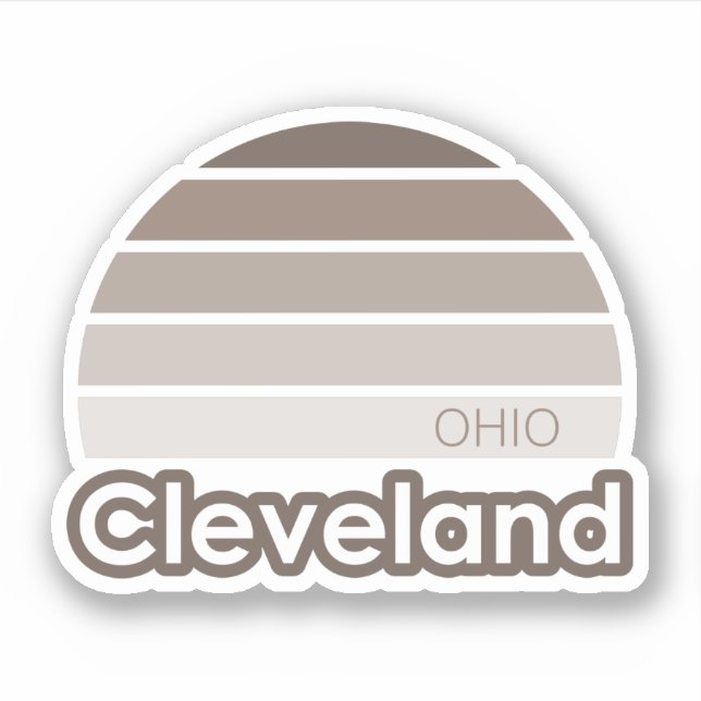 Sticker Cleveland Ohio (Devant)