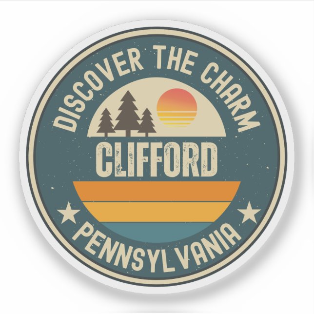 Sticker Clifford, Pennsylvanie (Devant)