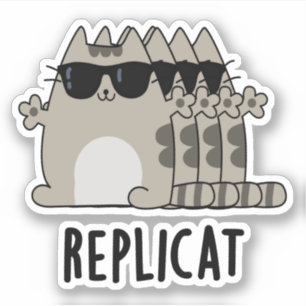 Sticker Clin de chat répliqué
