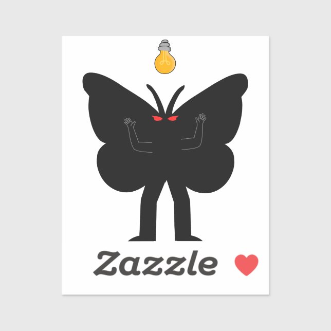 Sticker Clipart Mothman (Feuille)