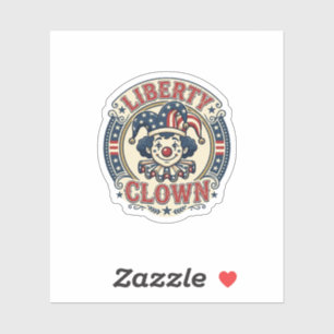 Sticker Clown de la Liberté Patriotique Patriotique Clownc