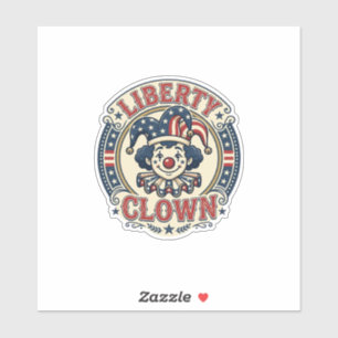 Sticker Clown de la Liberté Patriotique Patriotique Clownc