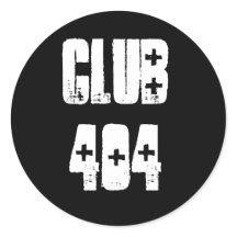 Sticker "Club 404" avec police d'ambulance de tir