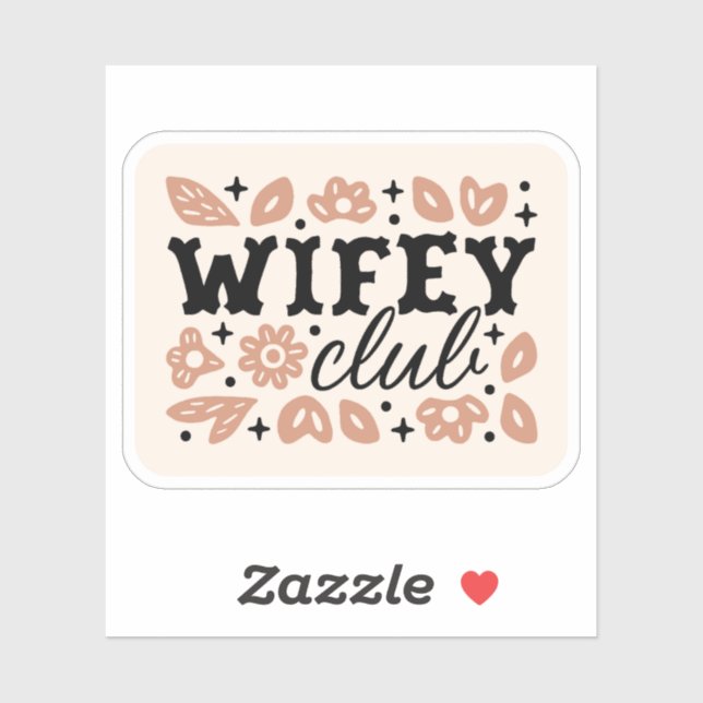 Sticker Club de femmes cow-boy épouse esthétique de cowgir (Feuille)