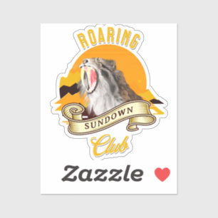 Sticker Club de l'Aventure du Crépuscule au Tigre à Sabre
