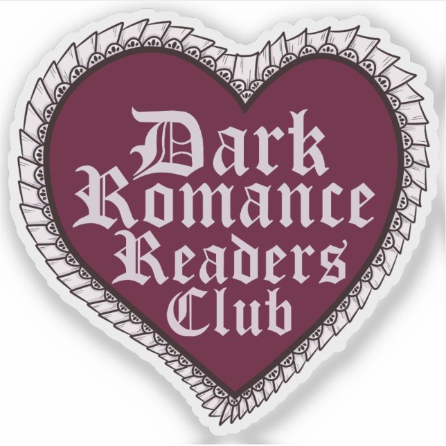 Sticker Club de lecteurs de romance sombre (Devant)