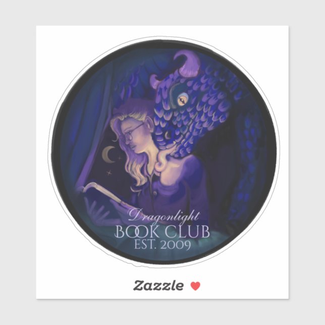 Sticker Club de lecture de la lumière du dragon  (Feuille)