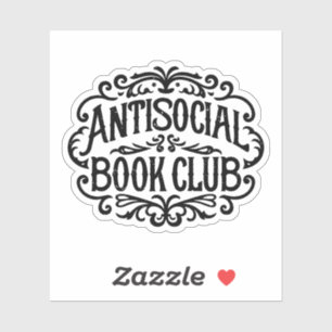 Sticker Club de livres antisociaux