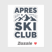 Club de ski après Logo Montagne - Hiver personnali