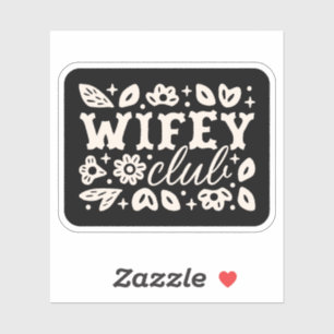 Sticker Club des épouses de cowboy romance western sombre