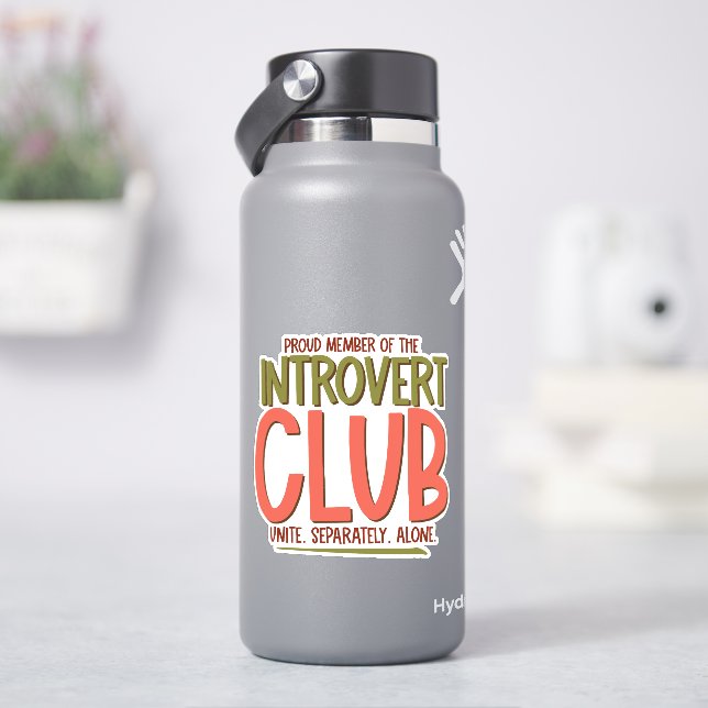 Sticker Club des introvertis (HydroFlask)